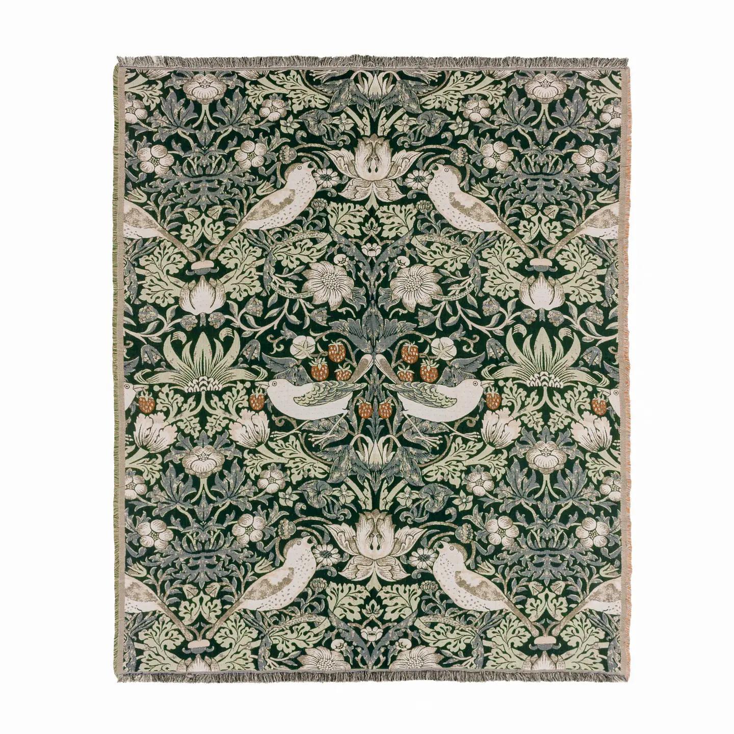 Coperta Jacquard - "Ladro di Fragole" (William Morris), foto 6