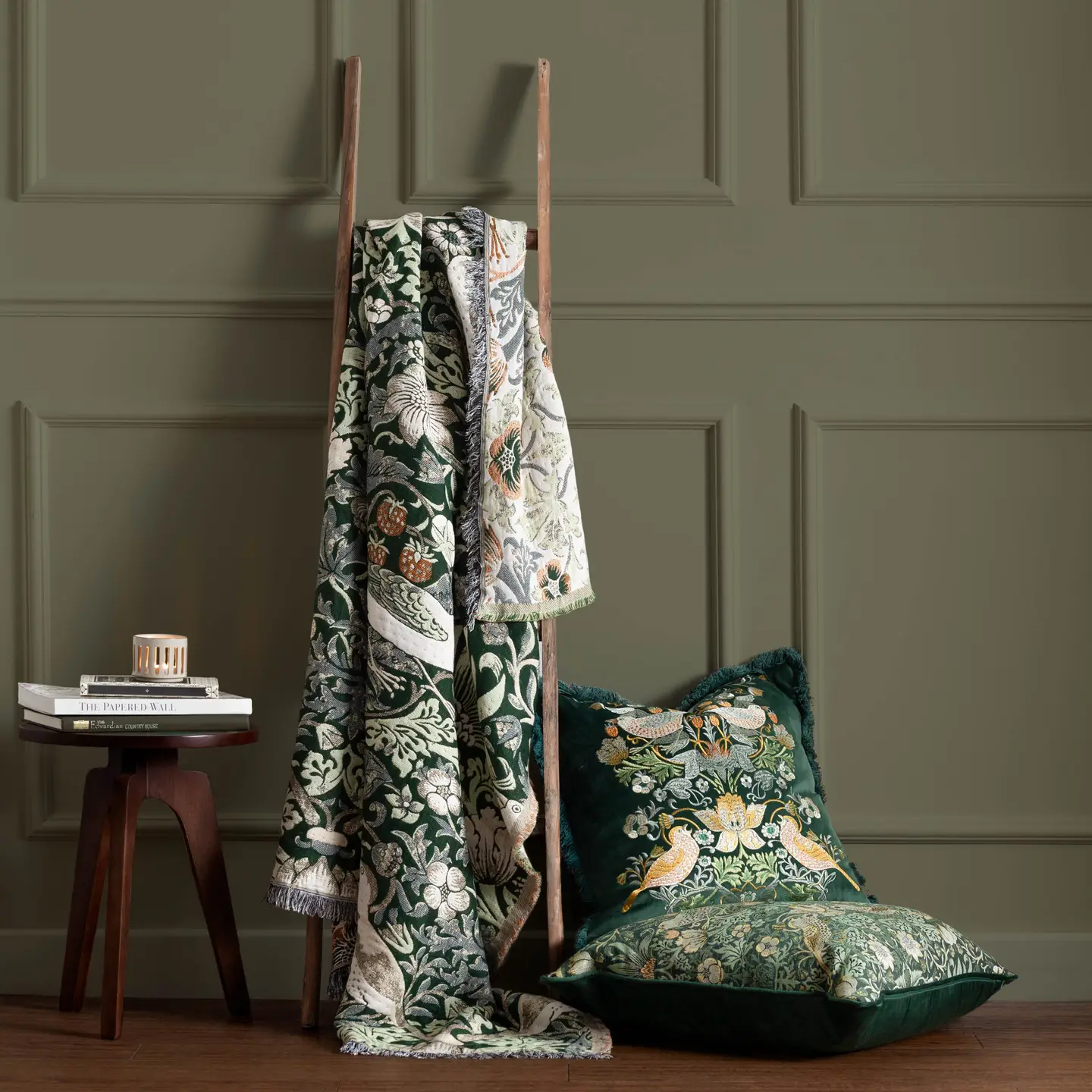 Coperta Jacquard - "Ladro di Fragole" (William Morris), foto 9
