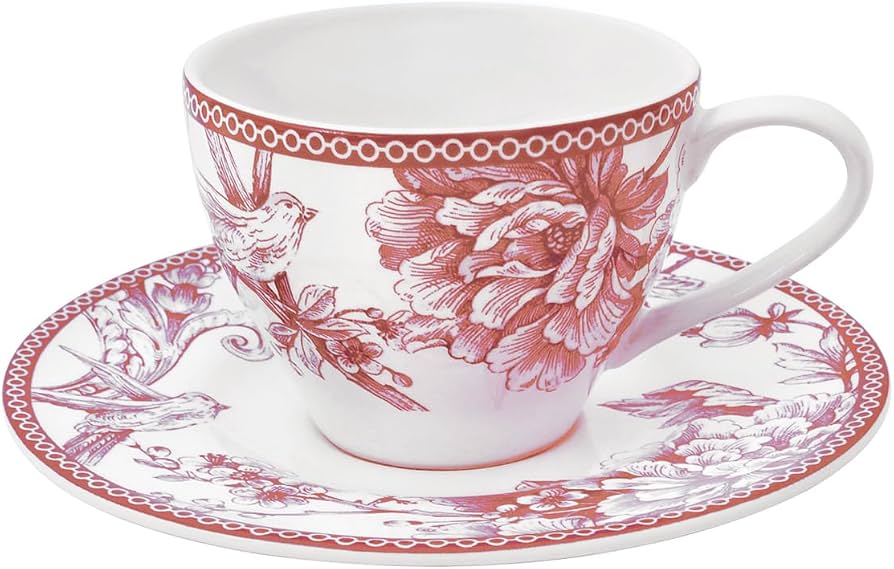 Tazza da tè "Red Floral", foto 2